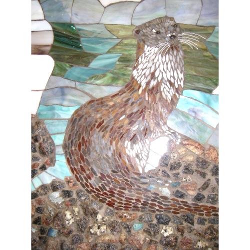 Loutre en mosaïque modèle loisirs créatifs