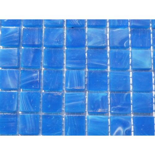 Mosaïque bleu océan marbré émaux de venise 1.5 cm vendu par 25 carreaux de 1.5 par 1.5cm