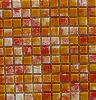 Orange fonc mosaque art vintage vetro-cristal 2.5 cm par 100g