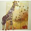 Girafe mosaïque image modèle pour loisirs créatifs