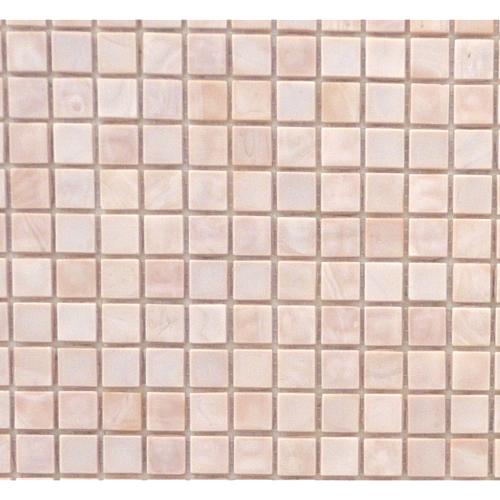 rose marbré 1.5 cm mosaïque émaux de Venise vendu par 25 carreaux de 1.5 par 1.5cm