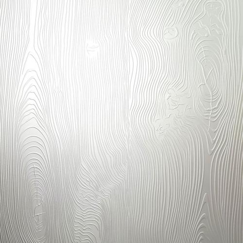 Blanc translucide effet cerne de bois verre plaque de 30 par 30 cm