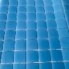 Bleu clair uni SAJA mosaïque émaux brillant 2.3 cm pleine masse par M²