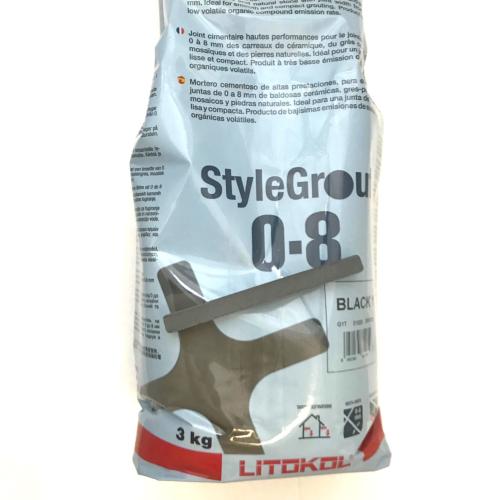 Noir gris anthracite black 1 ciment joint Litokol 0-8 mm style grout hydro plus par 3 kilos