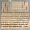 Brun lin grge antidrapant 2.3 cm mosaque maux brillant plaque 32.5 cm pour loisirs cratifs