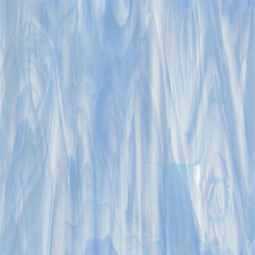 Bleu clair marbré translucide verre vitrail fusing 337-1 plaque de 30 par 20 cm environ
