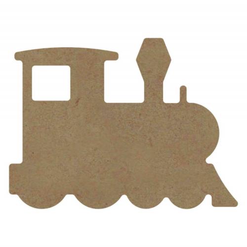 Train locomotive 15 par 11 cm support bois pour mosaïque