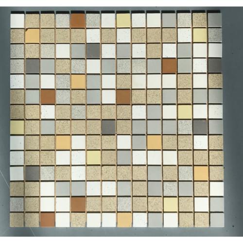 Mix couleurs 2 cm mosaïque mat grès céram antique plaque 32.5 cm