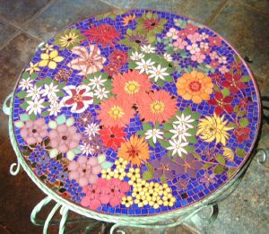 table fleurs de mme Messeaux